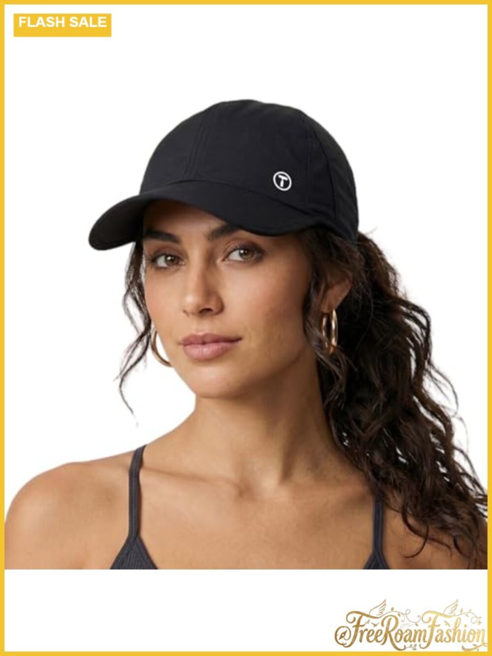UPF 50+ Cooling Ponytail Baseball Cap Water-Repellent Packable